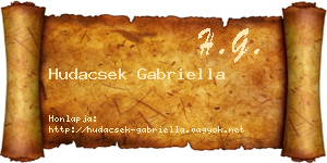 Hudacsek Gabriella névjegykártya
